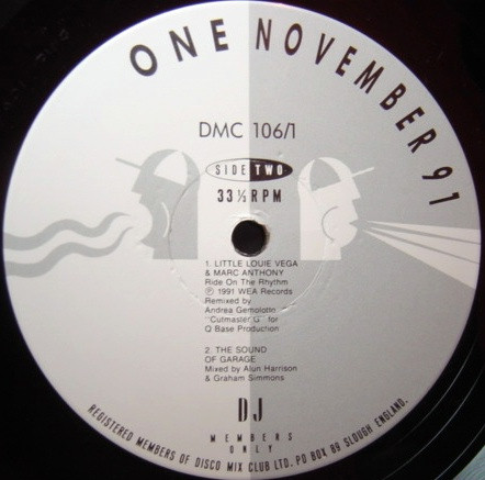 Various - November 91 - One | DMC (DMC 106/1) - 4