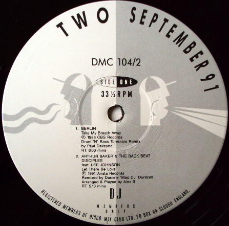 Various - September 91 - Two | DMC (DMC 104/2) - 3