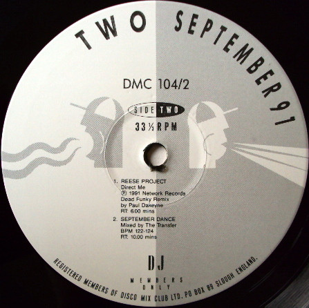 Various - September 91 - Two | DMC (DMC 104/2) - 4