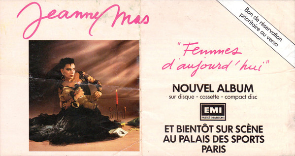 Jeanne Mas - Femmes D'aujourd'hui | Columbia (17 3317 1) - 7