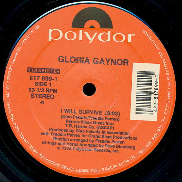 Gloria Gaynor - I Will Survive / Never Can Say Goodbye | Polydor (817 899-1) - main