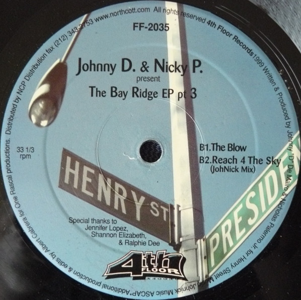 Johnny D. & Nicky P. - The Bay Ridge EP Pt 3 | 4th Floor Records (FF-2035) - 2