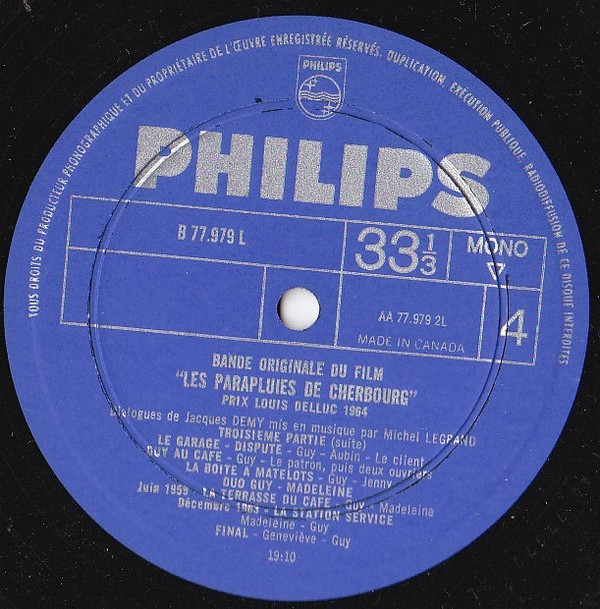 Michel Legrand - Les Parapluies De Cherbourg | Philips (B 2 L 0054) - 8 Michel Legrand - Les Parapluies De Cherbourg | Philips (B 2 L 0054) - 8