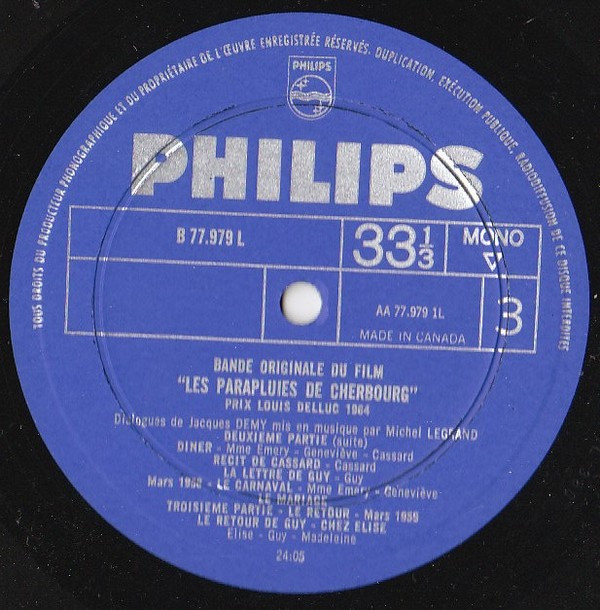 Michel Legrand - Les Parapluies De Cherbourg | Philips (B 2 L 0054) - 7 Michel Legrand - Les Parapluies De Cherbourg | Philips (B 2 L 0054) - 7