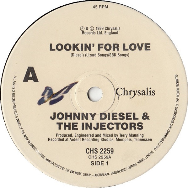 Johnny Diesel & The Injectors - Lookin' For Love | Chrysalis (CHS 2259) - 3