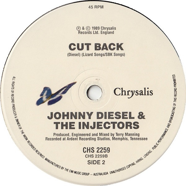 Johnny Diesel & The Injectors - Lookin' For Love | Chrysalis (CHS 2259) - 4