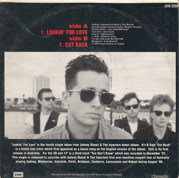 Johnny Diesel & The Injectors - Lookin' For Love | Chrysalis (CHS 2259) - 2