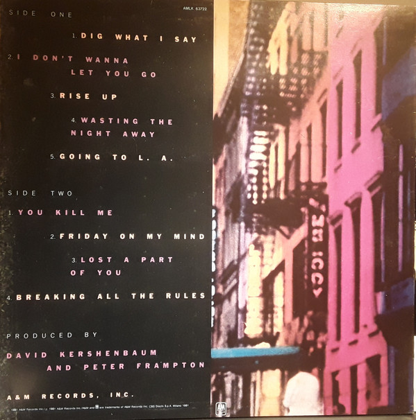 Frampton - Breaking All The Rules | A&M Records (AMLK 63722) - 2 Frampton - Breaking All The Rules | A&M Records (AMLK 63722) - 2