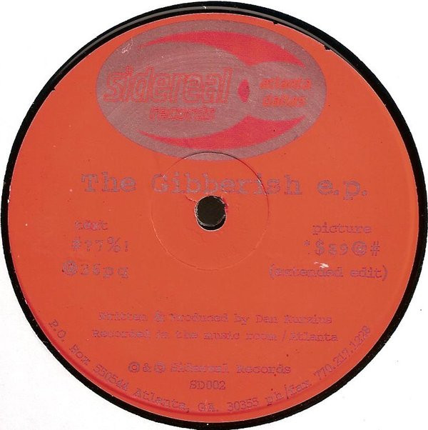 Dan Kurzius - The Gibberish EP | Sidereal Records (SD002) - main