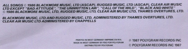 Deep Purple - The House Of Blue Light | Polydor (831 318-1) - 9 Deep Purple - The House Of Blue Light | Polydor (831 318-1) - 9