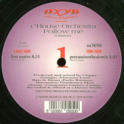 C'House Orchestra - Follow Me | Oxyd Records (OX5050)