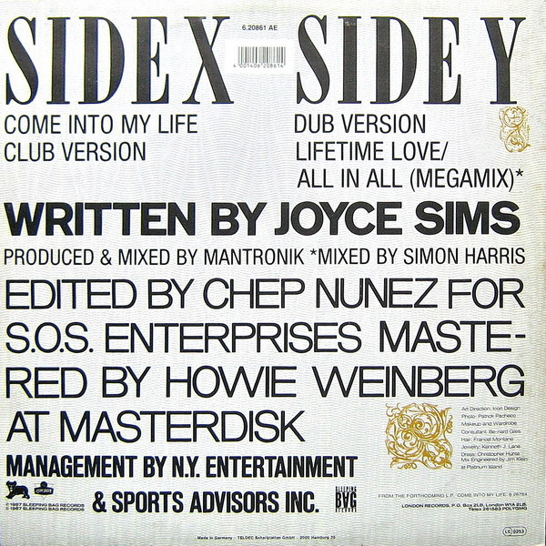 Joyce Sims - Come Into My Life | London Records (6.20861) - 2 Joyce Sims - Come Into My Life | London Records (6.20861) - 2