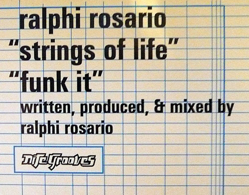 Ralphi Rosario - Strings Of Life / Funk It | Nite Grooves (KNG-78) - 3 Ralphi Rosario - Strings Of Life / Funk It | Nite Grooves (KNG-78) - 3