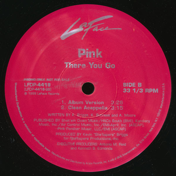 Pink! - There You Go | LaFace Records (LFDP-4418) - 2 Pink! - There You Go | LaFace Records (LFDP-4418) - 2