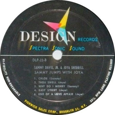 Sammy Davis Jr. , Joya Sherrill - Sammy Jumps With Joya | Design Records (DLP 22) - 4 Sammy Davis Jr. , Joya Sherrill - Sammy Jumps With Joya | Design Records (DLP 22) - 4