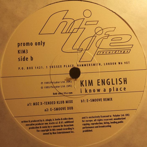 Kim English - I Know A Place | Hi Life Recordings (KIM 3) - 3