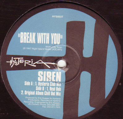 Siren - Break With You | Hysteria (HYS003T) - main