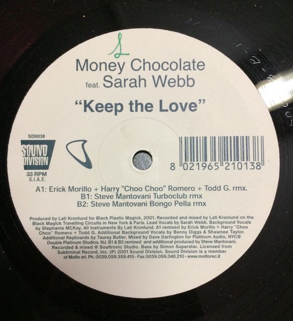 Money Chocolate Feat. Sarah Webb - Keep The Love | Sound Division (SD 0038) - 2