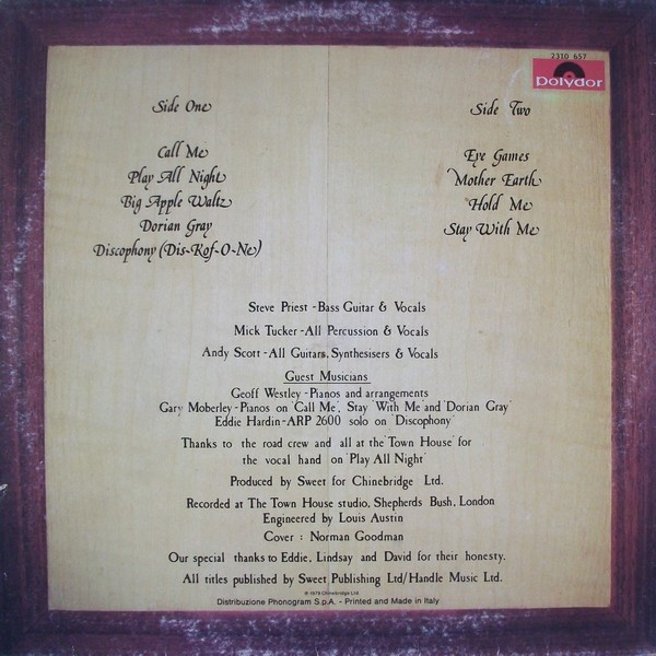 Sweet - Cut Above The Rest | Polydor (2310 657) - 2