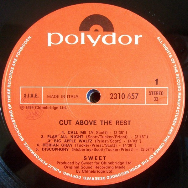 Sweet - Cut Above The Rest | Polydor (2310 657) - 3