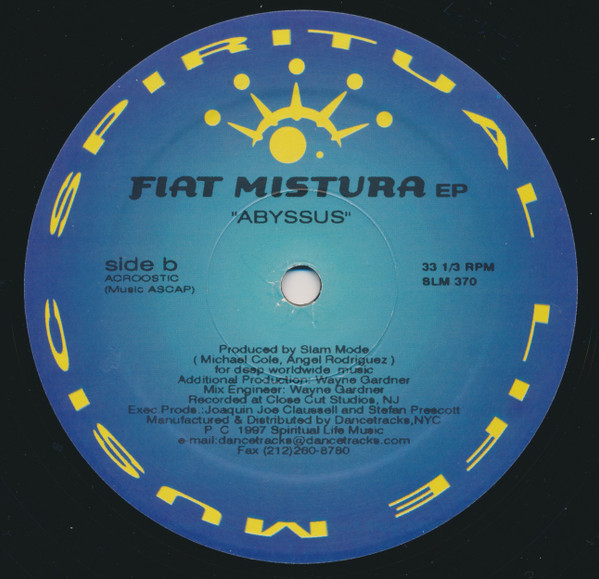 Slam Mode - Fiat Mistura EP | Spiritual Life Music (SLM 370) - 2