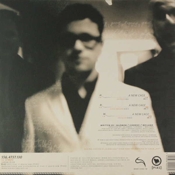 Sono - A New Cage | [PIAS] (556.4737.130) - 2