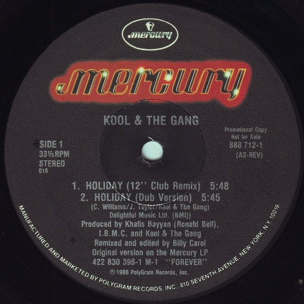 Kool & The Gang - Holiday | Mercury (888 712-1)