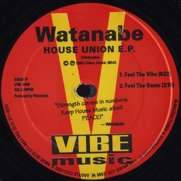 Watanabe - House Union E.P. | Vibe Music (VIB 009) - main