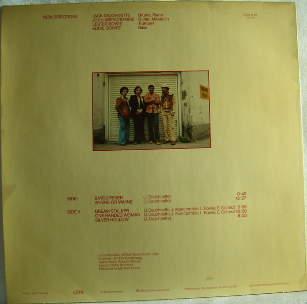 Jack DeJohnette - New Directions | ECM Records (ECM 1128) - 2 Jack DeJohnette - New Directions | ECM Records (ECM 1128) - 2