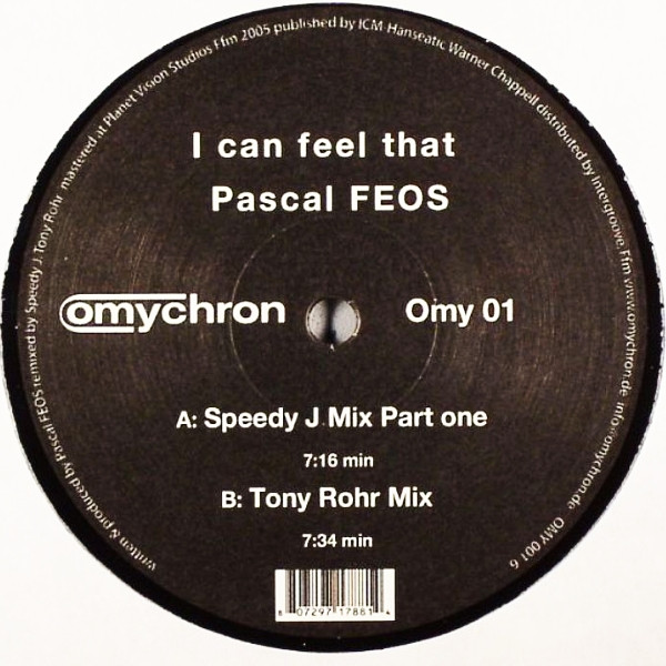 Pascal F.E.O.S. - I Can Feel That | Omychron (Omy 01) - main