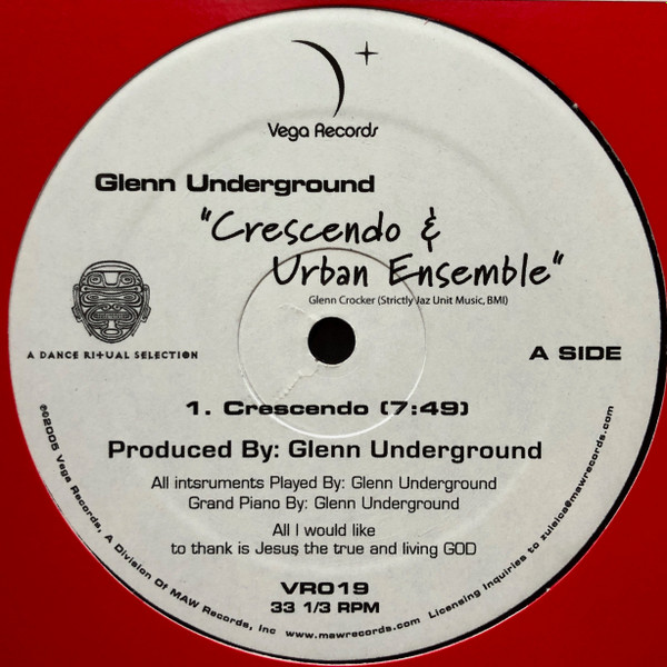 Glenn Underground - Crescendo & Urban Ensemble | Vega Records (VR019) - 2
