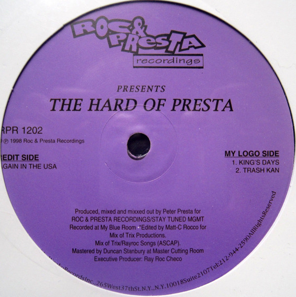 Roc & Presta - The Hard Of Presta | Roc & Presta Recordings (RPR 1202) - main