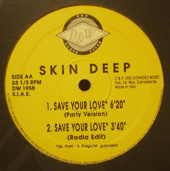Skin Deep - Save Your Love | Dance And Waves (DW 1958) - 2