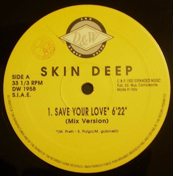 Skin Deep - Save Your Love | Dance And Waves (DW 1958) - main