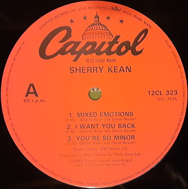 Sherry Kean - Mixed Emotions | Capitol Records (12CL 323) - 3