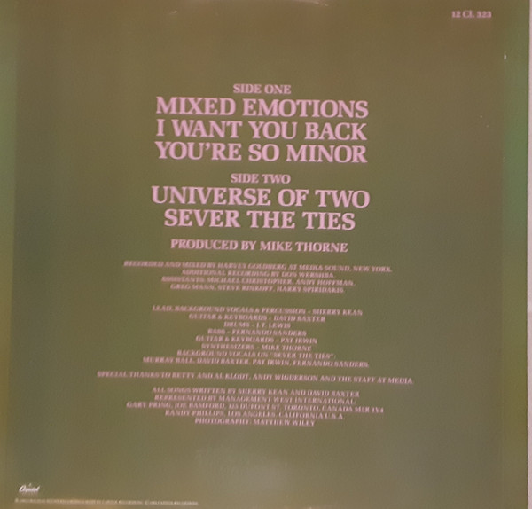 Sherry Kean - Mixed Emotions | Capitol Records (12CL 323) - 2