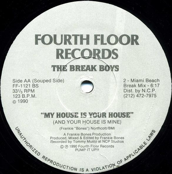 The Break Boys - Underground Breakdown / My House Is Your House | Fourth Floor Records (FF-1121) - 2 The Break Boys - Underground Breakdown / My House Is Your House | Fourth Floor Records (FF-1121) - 2