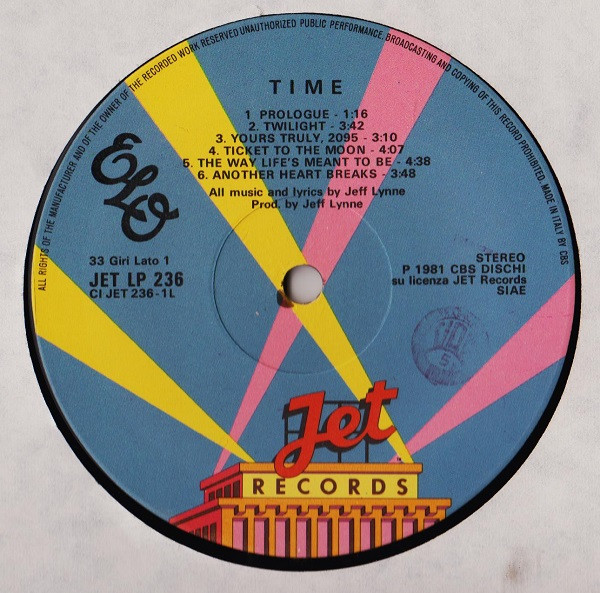 ELO - Time | Jet Records (JET LP 236) - 3