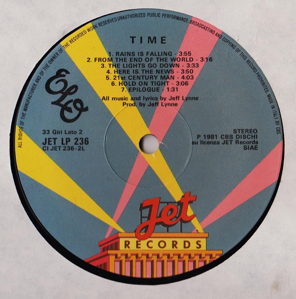 ELO - Time | Jet Records (JET LP 236) - 4