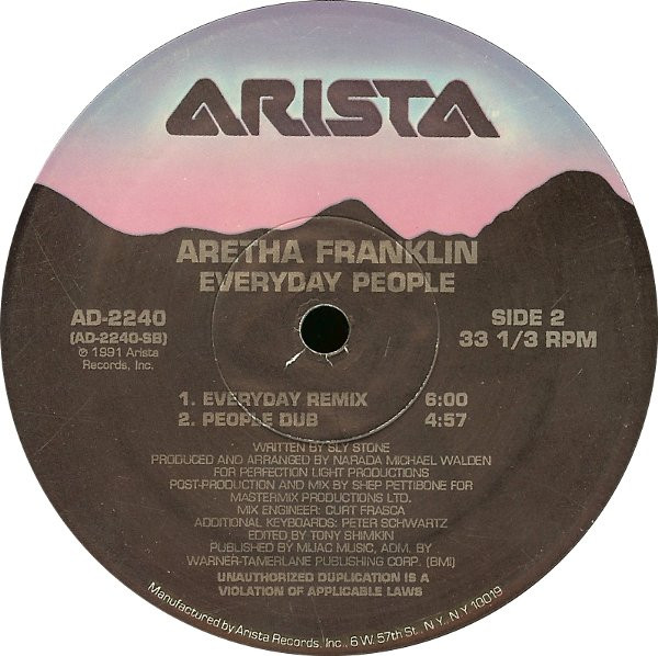 Aretha Franklin - Everyday People | Arista (AD-2240) - 4
