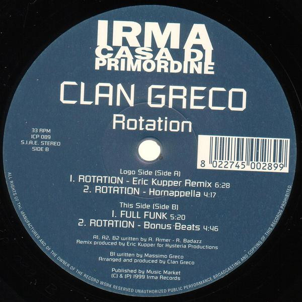 Clan Greco - Rotation | Irma CasaDiPrimordine (ICP 089) - main