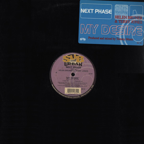 Next Phase Featuring Helen Bruner & Terry Jones - My Desire | Sub-Urban (SU-32) - main