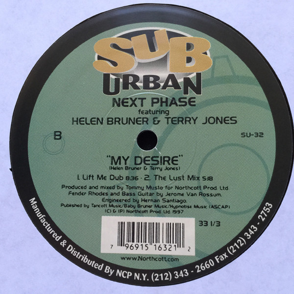Next Phase Featuring Helen Bruner & Terry Jones - My Desire | Sub-Urban (SU-32) - 3