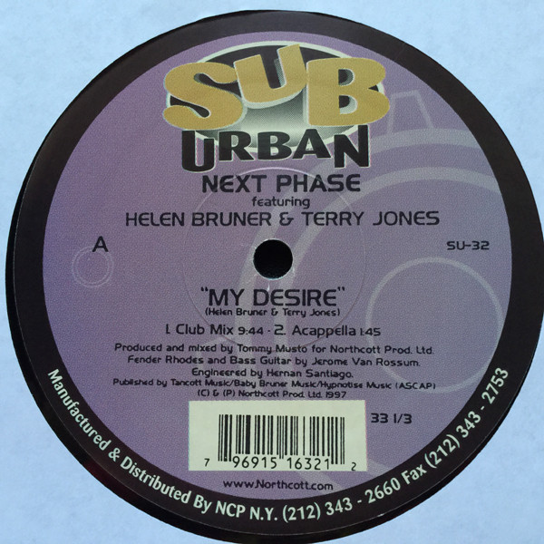 Next Phase Featuring Helen Bruner & Terry Jones - My Desire | Sub-Urban (SU-32) - 2
