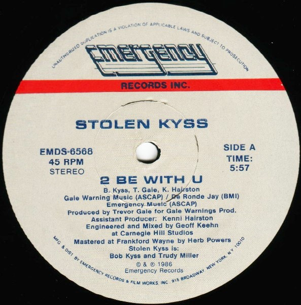 Stolen Kyss - 2 Be With U | Emergency Records (EMDS-6568)