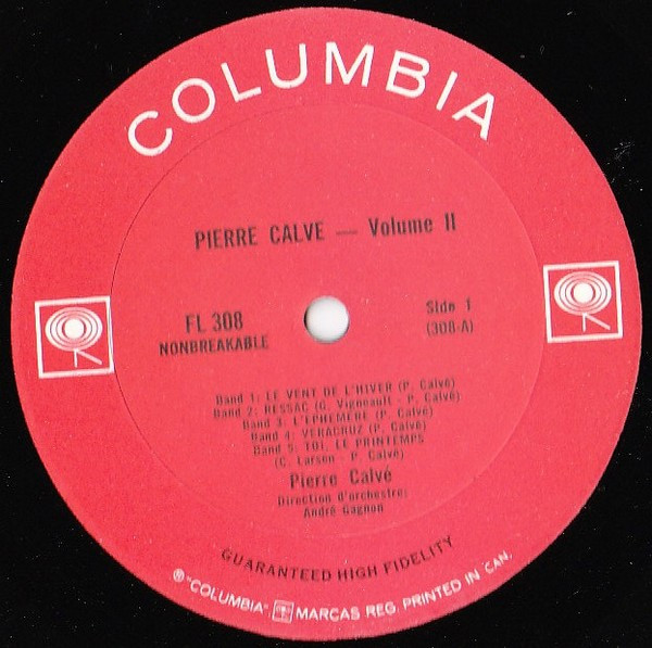 Pierre Calvé - Volume 2 | Columbia (FL 308) - 3