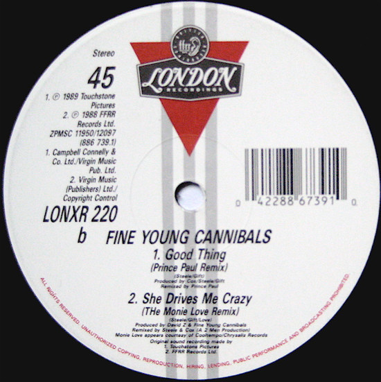 Fine Young Cannibals - Don't Look Back (Remix) | London Records (LONXR 220) - 4
