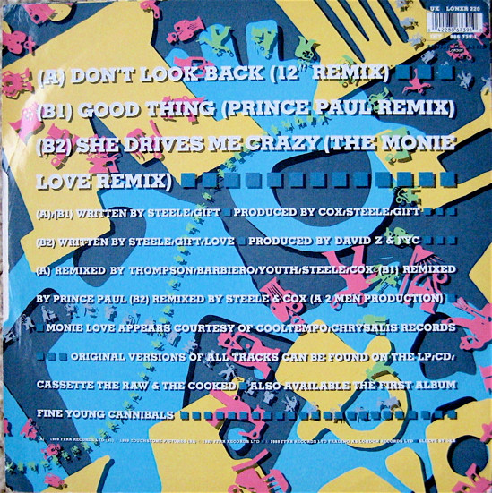 Fine Young Cannibals - Don't Look Back (Remix) | London Records (LONXR 220) - 2
