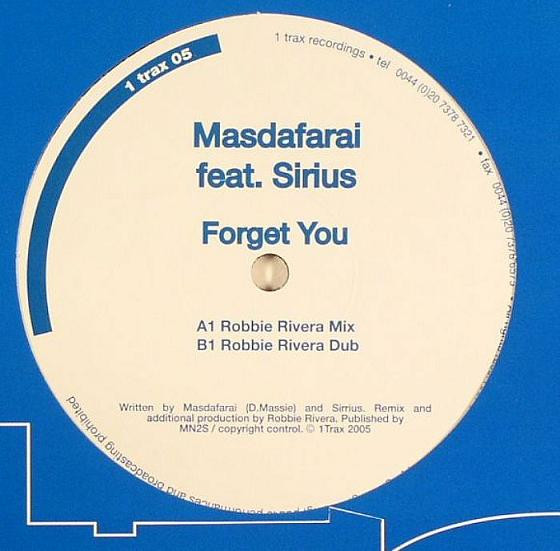 Masdafarai Feat. Sirius - Forget You | 1trax (1 trax 05)