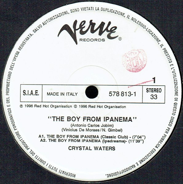 Crystal Waters - The Boy From Ipanema | Verve Records (578 813-1) - main